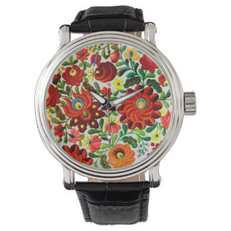 Vintage Leather Strap with Black Leather Strap Watch