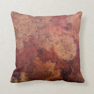 Vintage Leather Throw Pillow