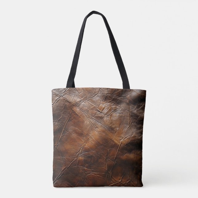 Vintage Leather Tote Bag (Back)