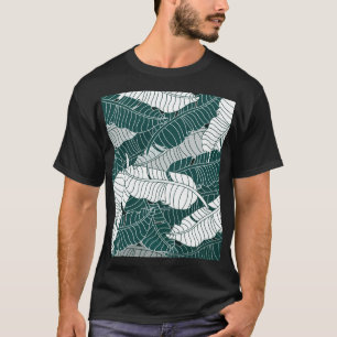 Vintage Leaves Pattern Background T-Shirt