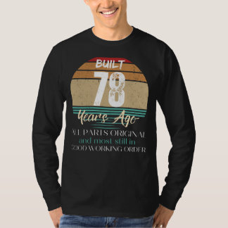 Vintage Legacy: 78th Birthday Original Parts Tee f