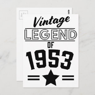 Vintage Legend of 1953 Postcard