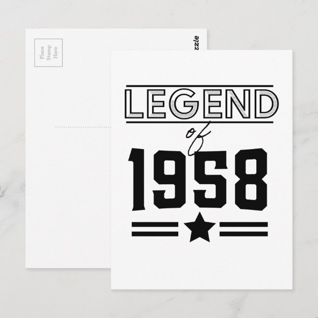 Vintage Legend of 1957 Postcard (Front/Back)