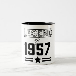 Vintage Legend of 1957 Two-Tone Coffee Mug