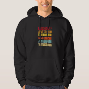 Vintage Legendary Awesome Epic Since June 1986 Bir Hoodie