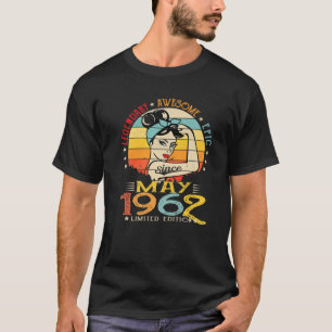 Vintage Legendary Awesome Epic Since May 1962 Birt T-Shirt