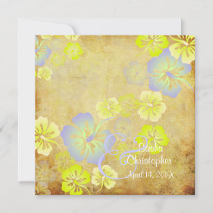 Vintage/Leis/Luau/hibiscusWedding Invitations
