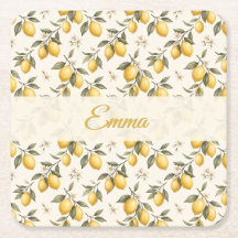 Vintage Lemon Blossom – Elegant Botanical Citrus
