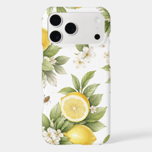 Vintage Lemon Blossom Pattern Cottagecore Citrus