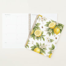 Vintage Lemon Blossom Pattern | Cottagecore Citrus