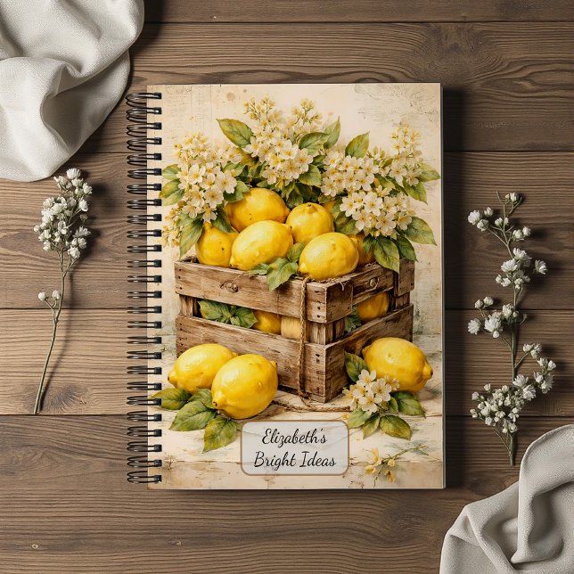 Vintage Lemon Crate Notebook (Creator Uploaded)