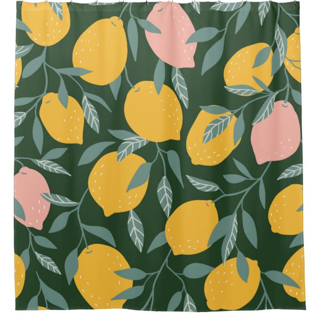 Vintage Lemon Fruit Seamless Pattern (Front)