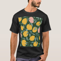 Vintage Lemon Fruit Seamless Pattern