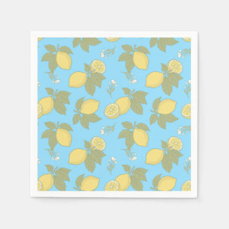 Vintage lemon napkin