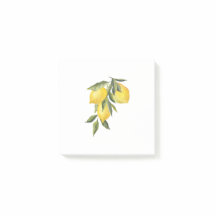 Vintage Lemon Post-It Note 