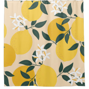 Vintage Lemon: Seamless Fruit Texture.