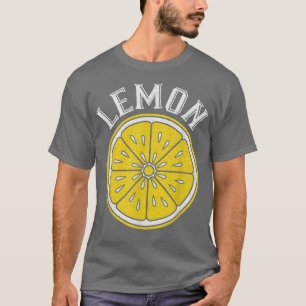 Vintage Lemon Slice Citrus Fruit Vegan Vegetarians T-Shirt