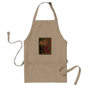 Vintage Lemon Syrup Advertisement Standard Apron