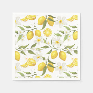 Vintage Lemon Tree Pattern Napkin