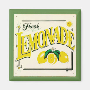 Vintage lemonade sign lemon summer fruit magnet