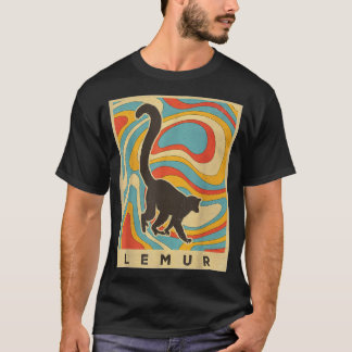 Vintage Lemur Lover Animal Retro Style T-Shirt