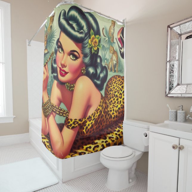 Vintage Leopar Print Pin Up (In Situ)