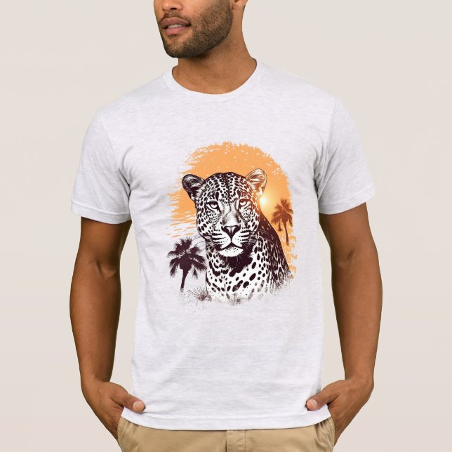 Vintage Leopard at Sunset T-shirt (Front)