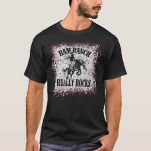 Vintage Leopard Bleached Ram Ranch Really Rocks T-Shirt