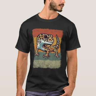 Vintage Leopard Gecko TShirts Women Kids Boys Yout
