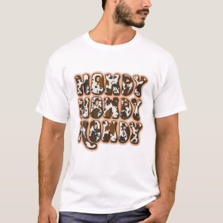 Vintage Leopard Howdy Rodeo Western Country Southe T-Shirt