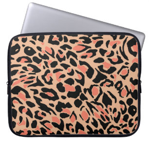 Vintage Leopard Pattern Design Laptop Sleeve