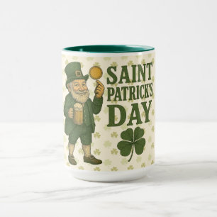 Vintage, leprechaun Saint Patrick's Day  Mug