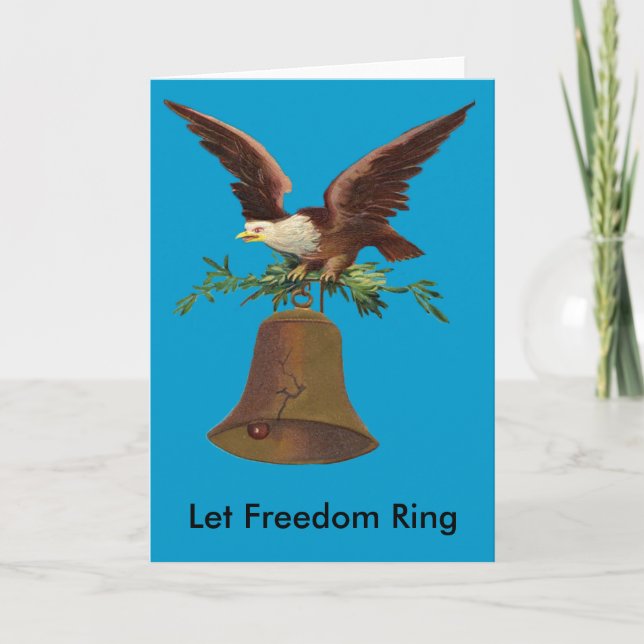 Vintage Let Freedom Ring Card (Front)