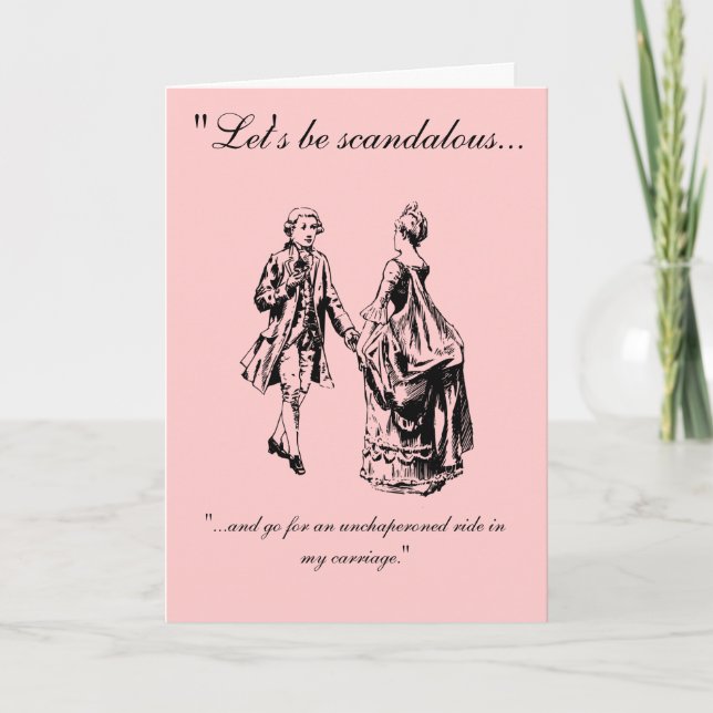 VIntage Let's Be Scandalous Valentine's Day Card (Front)