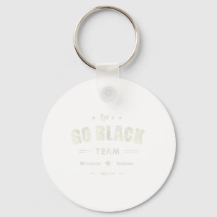 Vintage Lets Go Black Team Summer Camp Colour Win Keychain
