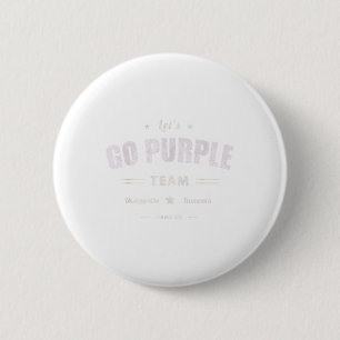 Vintage Lets Go Purple Team Summer Camp Colour War 2 Inch Round Button
