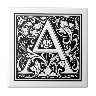 Vintage Letter "A" Tile
