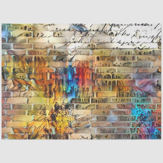 Vintage Letter Art Collection Tissue Paper (Front)
