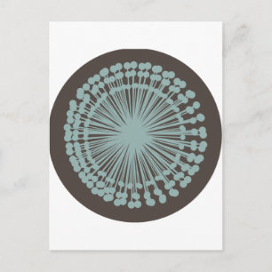 Vintage Letterpress Style Postcard