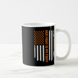 Vintage Leukaemia Awareness American Flag Tee Gif Coffee Mug