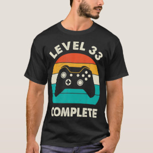Vintage Level 33th Complete 33 Year Wedding Annive T-Shirt