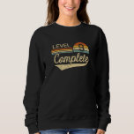 Vintage Level 9 Complete 9th Wedding Anniversary Sweatshirt<br><div class="desc">Vintage Level 9 Complete 9th Wedding Anniversary</div>
