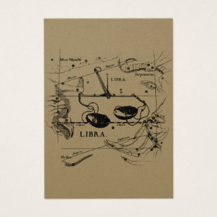 Vintage Libra Constellation Hevelius Style