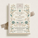 Vintage Library Book Wedding Invite<br><div class="desc">Vintage library book inspired wedding design by Shelby Allison. Click the link below to view the entire Library Book Collection that includes matching invites,  rsvp cards,  postage stamps and more.</div>
