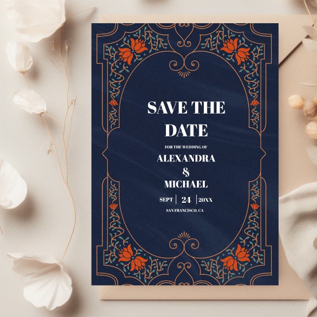Vintage Library Book Wedding Save The Date (Creator Uploaded)