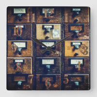 Vintage library card catalogue wood cabinet