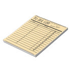 "vintage library card notes-personalized