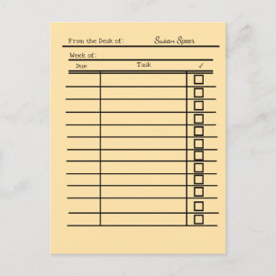 "vintage library card post-it notes-personalized
