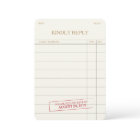 Vintage Library Card RSVP