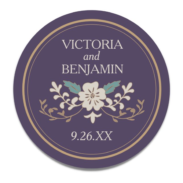 Vintage Library Classic Round Sticker (Creator Uploaded)